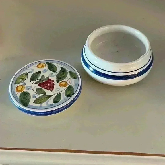 A vase and a trinket box by Cottura Italy - Picture 5 of 6